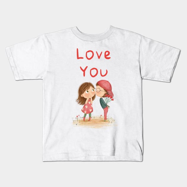 Love You Kids T-Shirt by Sinemsimm 